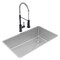 Elkay 18 Gauge Stainless Steel 31-1/2" x 18-1/2" x 9" Single Bowl Undermount Sink and Faucet Kit with Drain ECTRU30179RTFMC - alternate 4